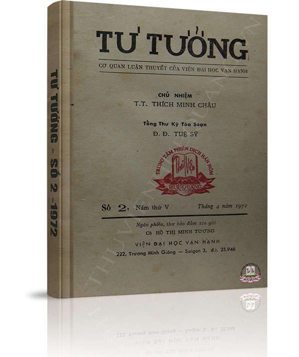 Tạp chí Tư Tưởng - Số 2 năm 1972 - Tạp chí Tư Tưởng - Số 2 năm 1972